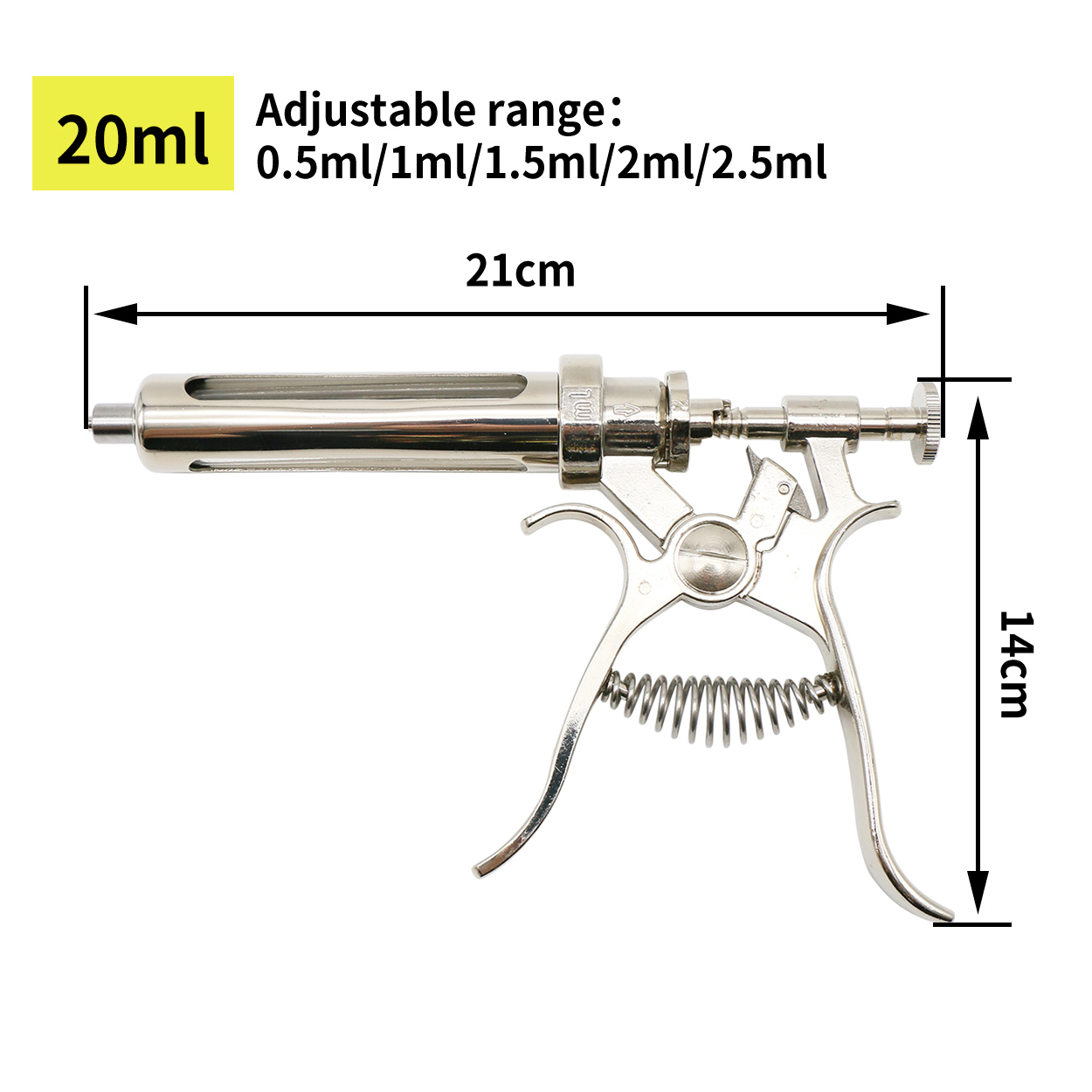 10-50ml Veterinary Continuos S - đánh giá và giá Veterinary Syringe Gun