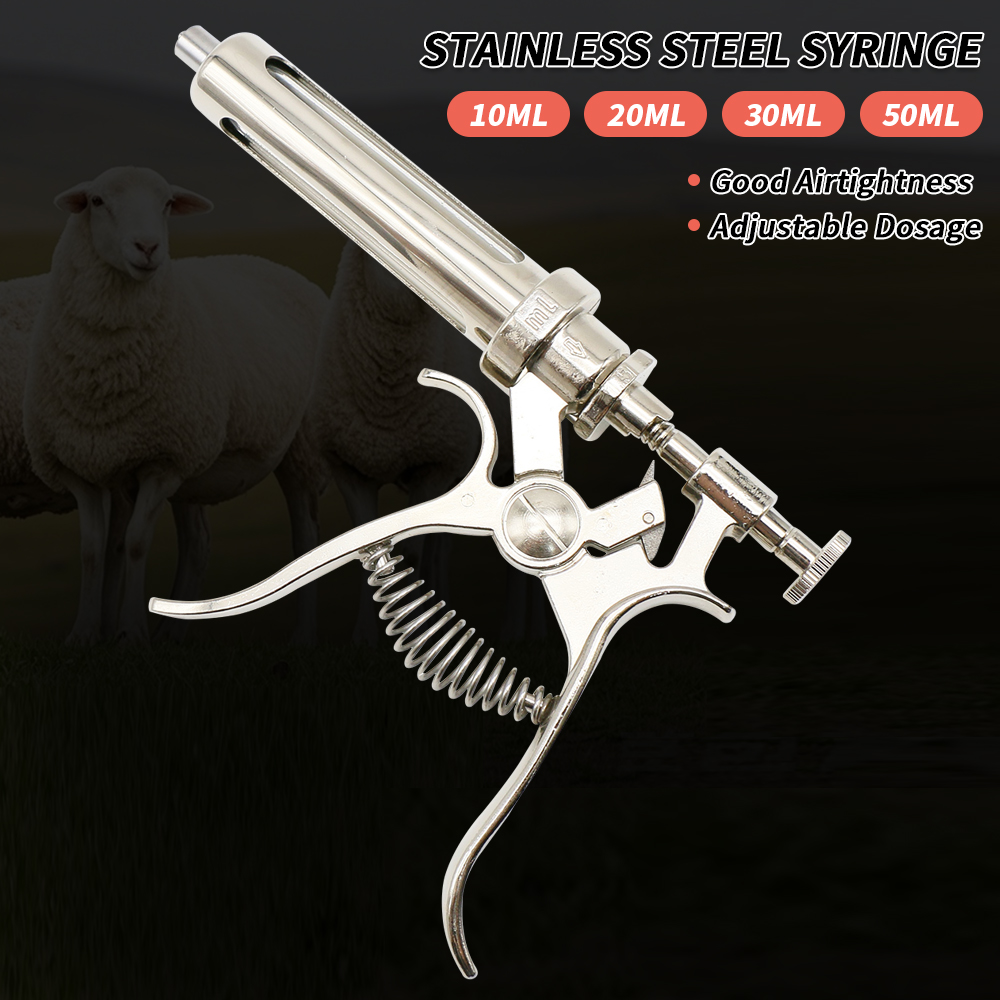 10-50ml Veterinary Continuos S - đánh giá và giá Veterinary Syringe Gun
