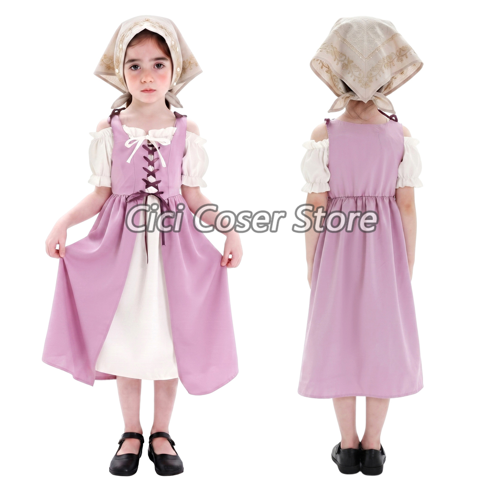 Kids Medieval Costume Girls Vi - đánh giá và giá Farming A
