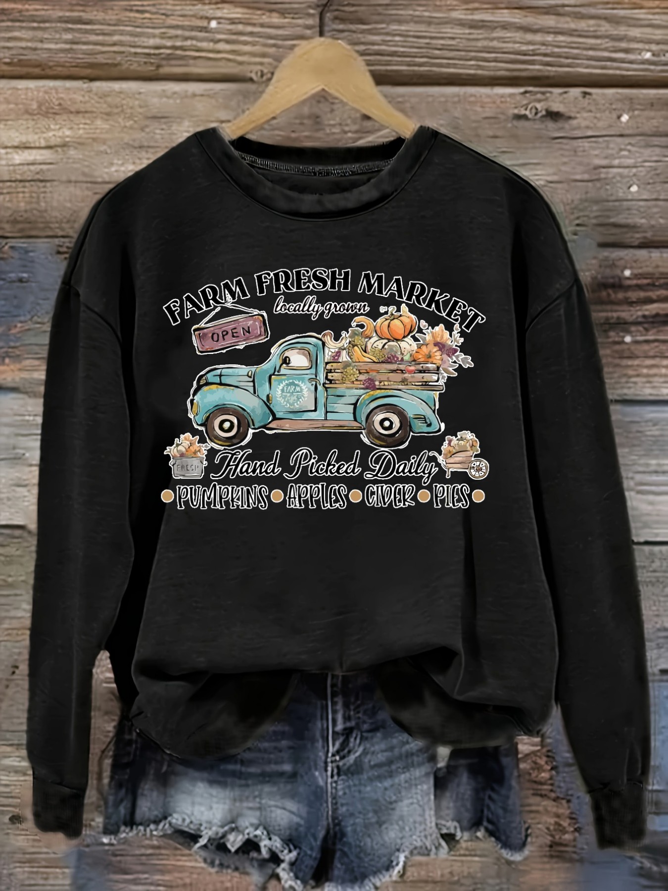 Women's Casual Long Sleeve Cre - đánh giá và giá Farming A