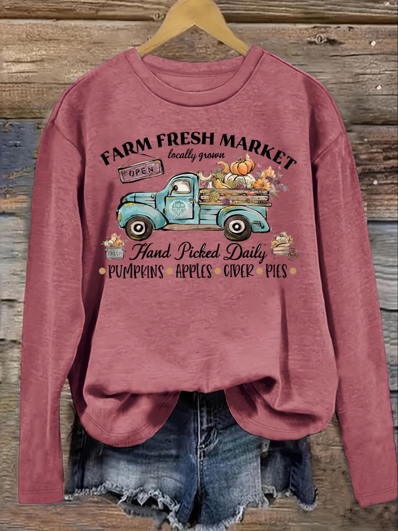 Women's Casual Long Sleeve Cre - đánh giá và giá Farming A