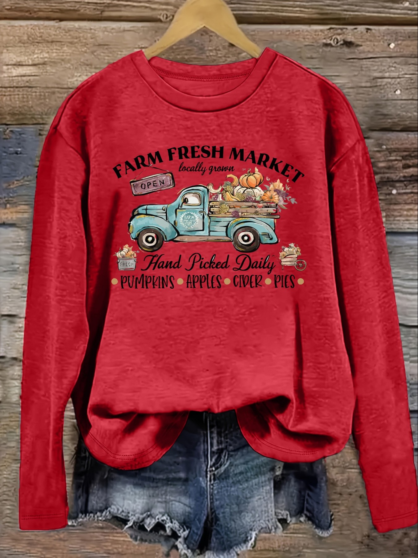 Women's Casual Long Sleeve Cre - đánh giá và giá Farming A