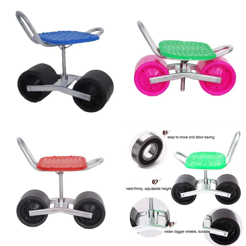 Adjustable Height Rolling Stoo - đánh giá và giá Agriculture Farming Working