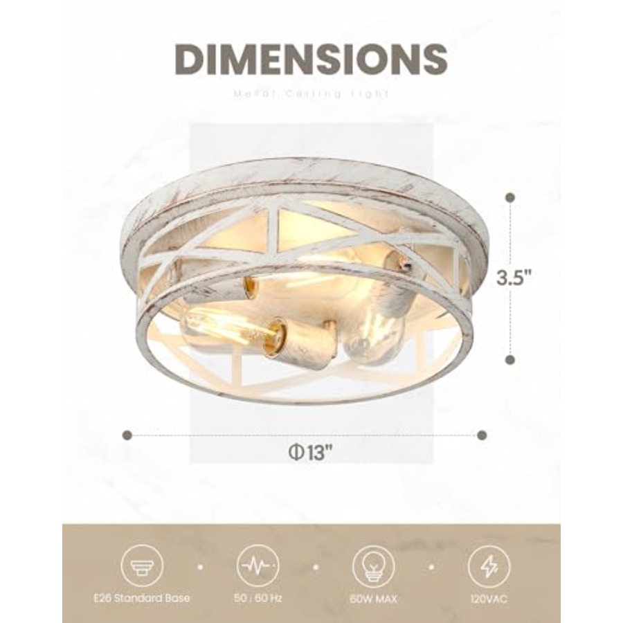 13 inch Flush Mount Ceiling Li - đánh giá và giá Farming A