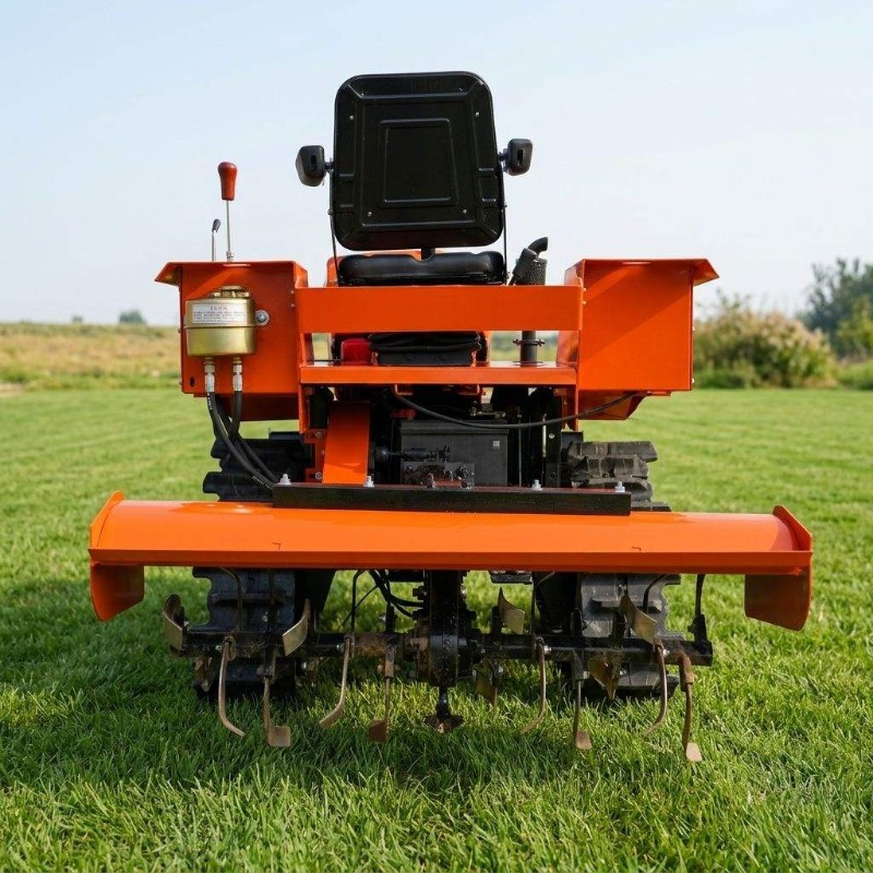 Crawler 4WD Rotary Tiller 35HP - đánh giá và giá Agriculture Farming Working
