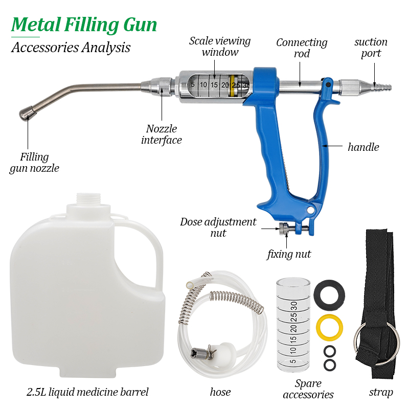 5/10/20/30ml Animals Metal Dre - đánh giá và giá Veterinary Syringe Gun