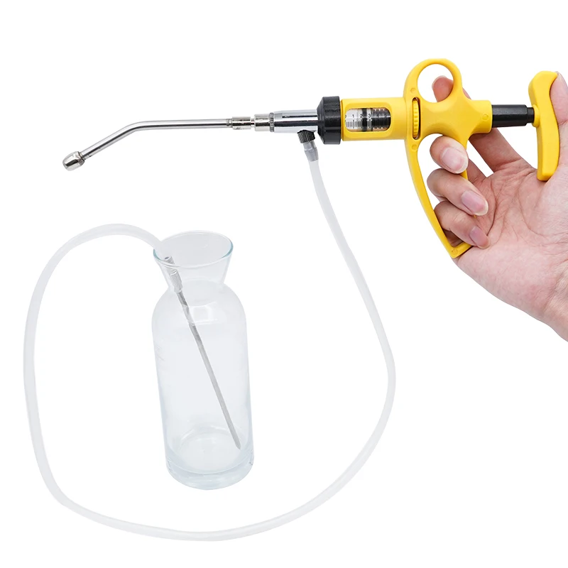 1 Set 5Ml/10Ml Adjustable Cont - đánh giá và giá Veterinary Syringe Gun